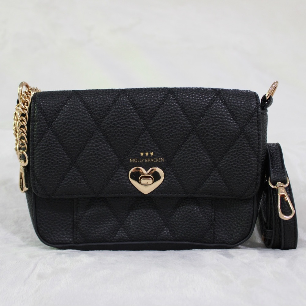 Molly Bracken Crossbody Purse With Heart Accent